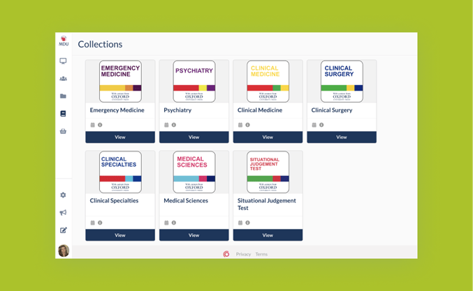 table showing Synap revision platform